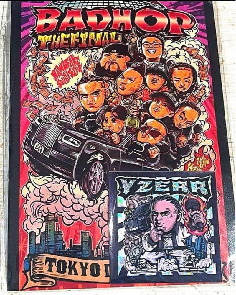 BADHOP 東京ドーム yzerr ステッカー ポストカード シール ポスター BADHOP YZERR 東京ドーム ステッカー ポストカード ワイザー